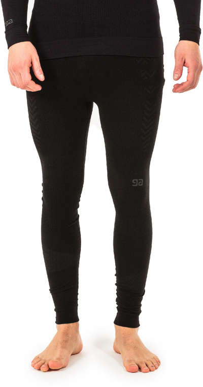 Gete për meshkuj GATTA Leggings Thermo Miyabi Motto 7S, XL, të zeza / hirta