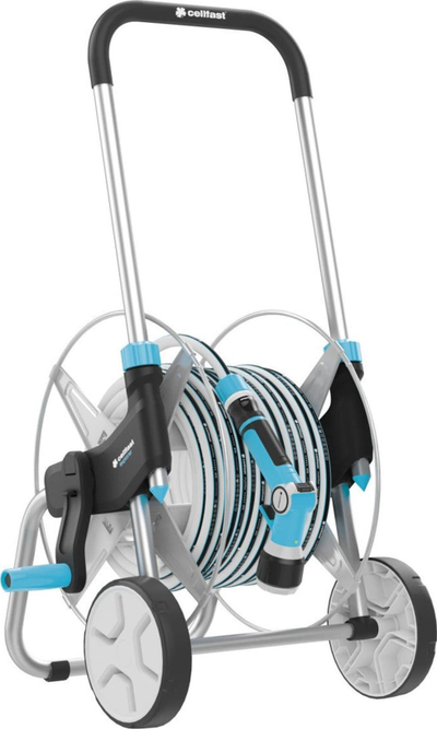 Karrocë metalike për zorrë ujitëse Cellfast Explorer, zorrë 20 m 3/4", set