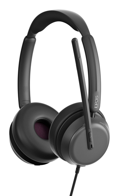 Kufje EPOS IMPACT 860T ANC, me kabëll USB A USB C, me mikrofon boom, stereo, të zeza