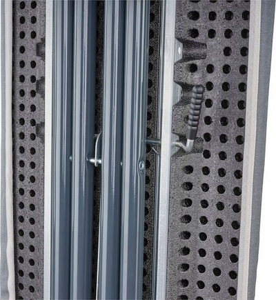 Tavolinë hekurosje Leifheit Air Board M Black Plus, sipërfaqe Thermo Reflect, lartësi e rregullueshme, e zezë