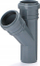 Tub lidhës PVC Grey Tee Fi50, 50mm, 45°, gri
