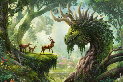 Puzzle Ravensburger The Forest Dragon Awakes, 3000 copa, shumëngjyrësh