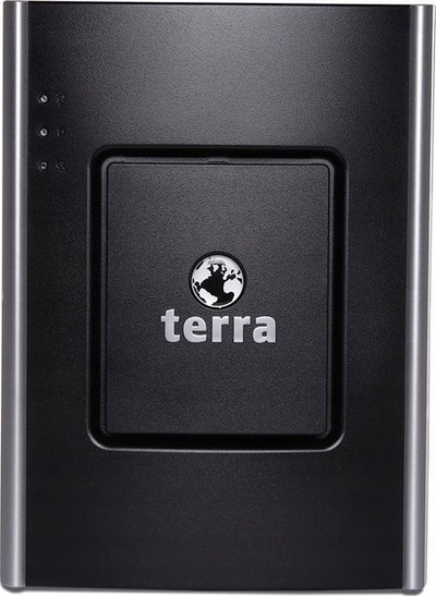 Kompjuter desktop Terra i vogël, kasë mini tower, i zi me argjend