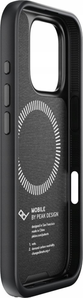 Mbrojtëse telefoni Peak Design Mobile Everyday Loop Case iPhone 16 Pro, me SlimLink dhe MagSafe, charcoal