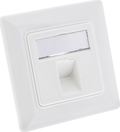 Kornizë modulare muri InLine, RJ 45, e bardhë Pure White RAL 9010