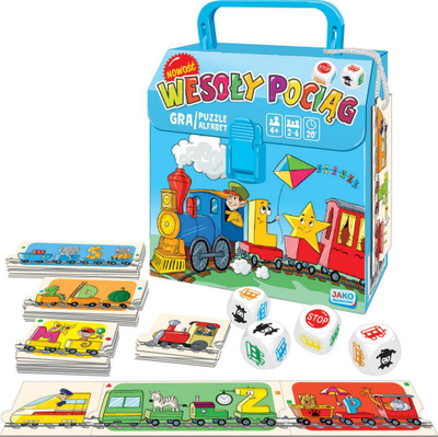 Loja puzzle Jako Merry Train Alphabet, tren me shkronja, edukative, shumëngjyrësh