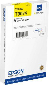 Ngjyrë printeri Epson Ink C13T907440 / T9074, 69 ml, e verdhë