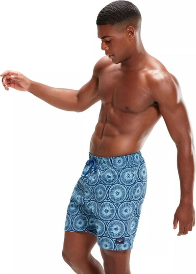 Shorce noti Speedo Printed Leisure, për burra, 18", blu me print