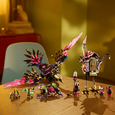 Set me kuba LEGO DREAMZzz Never Witch’s Midnight Raven 71478, për kalamaj 9+ vjeç, 1200+ copa, me ngjyra nga të gjitha