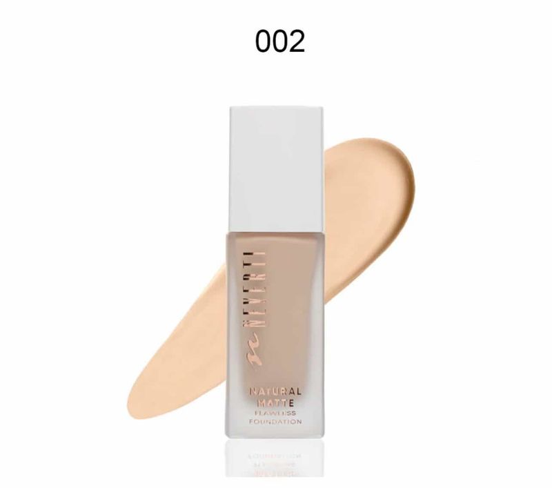 Krem pudër për fytyrë Neverti Natural Matte, 002 Warm Ivory, 32ml