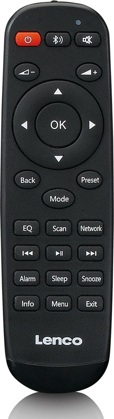 Radio portabël Lenco PIR-645, DAB+ FM Internet Radio, Bluetooth, e bardhë me dru