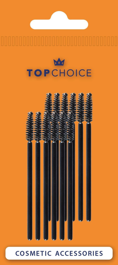 Furça për qerpikë Top Choice, set 12 copë, të zeza