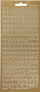 Stikera dekorative Focus Gold Letters Design 3, shkronja me ngjyrë ari