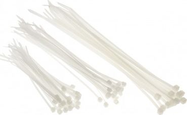 Set lidhëse kabllosh CABLE TIE OPC CT60W, 60 copë, najlon, të bardha