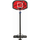 Kosh basketbolli Pure2Improve, i lëvizshëm, lartësi 1.90-3.40 m, i zi me të kuqe