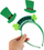 Rripa feste për kokë St. Patrick, set 3 copë, me motive leprechaun, jeshile