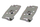 Raft muri Melannco Rectangular Cubes, set 3 copë, dekorativ, gri