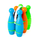Set bowling plastik VPBS-ET200, 6 kunja 2 topa, shumëngjyrësh