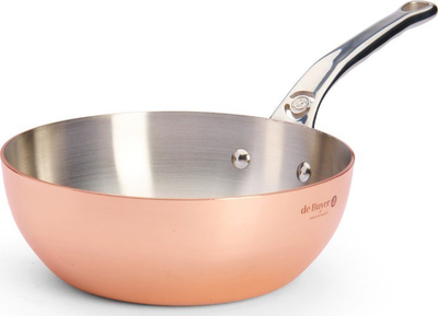 Tigan sauté De Buyer Prima Matera, 20cm, bakër dhe çelik inox, për induksion