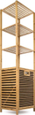 Kosh rrobash G21 Laundry Basket, 30L, me 4 rafte, bambu natyrale