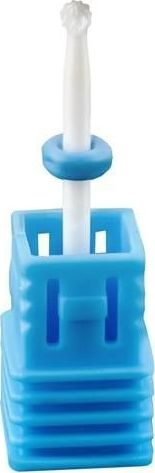 Freza keramike për kutikula Ceramic Cutters Nail Cuticle Ball, me kokë si sferë, e bardhë