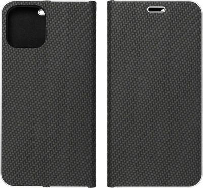 Kallëp libër Vennus për Samsung Galaxy A25 5G, me magnet, me efekt karboni, i zi