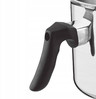 Tenxhere për qumësht Lamart LT1234 MILK, 1.25L, çelik inox, ngjyrë argjendi