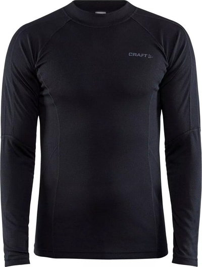 Set bazë termik Craft Core Warm Baselayer M për burra, material poliester, i zi