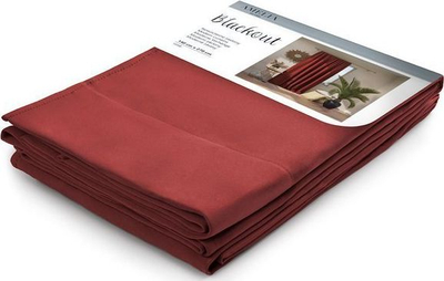 Perde blackout Amelia Home, 140x270 cm, me unaza, burgundy