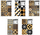 Fletore Promised Land Mosaic A5, 60 fletë me kuadrata, me shkëlqim, set 10 copë