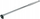 Dorezë levë ASTA HANDLE, 300mm, 1/2", e kromuar