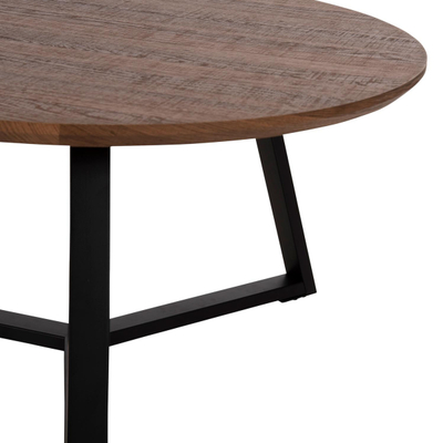 Tavolinë e rrumbullakët për kafe Φ80x42Hcm (HM9586.04), zezë