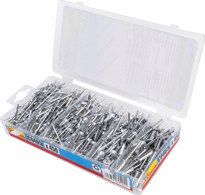 Set nitash alumini Richmann C0405, 450 copë, shumë madhësi, ngjyrë metalike
