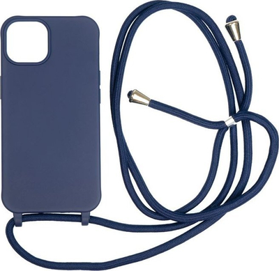 Kapak telefoni Mobile Origin Lanyard Case, për iPhone 15, me rrip, blu