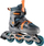 Patina inline Nils Extreme NJ1828, me krah 39-42, ABEC 7, gri me portokalli