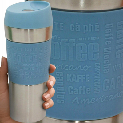 Termus udhëtimi Excellent Houseware Thermal Tourist Mug, 350 ml, blu