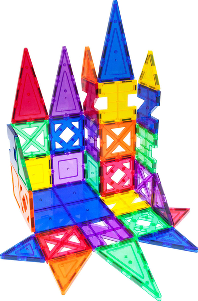 Lodër ndërtimi magnetike PicassoTiles, 33 pjesë, për fëmijë 3+