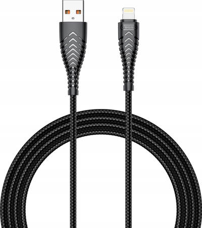 Kabllo karikimi Veger V105, USB A në Lightning, 1.2m, 2.4A, e zezë