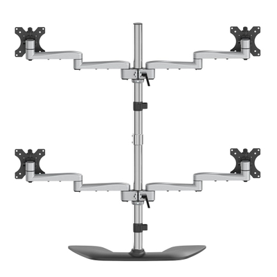 Mbajtëse tavoline për monitorë StarTech.com Quad Monitor Stand, deri 32", VESA, gri e zezë