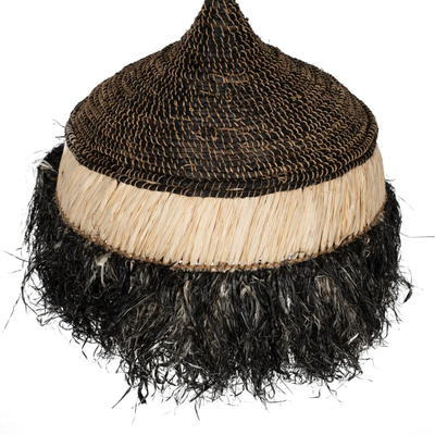 Llambë tavani Telag sisal-abace 50×50×60 cm (HM7788), zezë