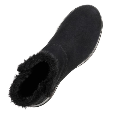 Зимски чизми Skechers On The Go Joy Bundle Up W 15501, кожа, црни