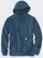 Bluzë me kapuç Carhartt Loose Fit Midweight Logo Sleeve Graphic, për burra, S, blu Deep Ocean Heather
