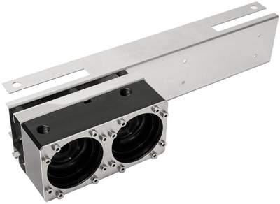 Modul pompë uji Watercool MO-RA3 420 D5 Dual Pump Top, çelik ino, acetal, i zi