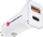 Karikues veture Baseus 38W, USB C PD 20W, USB 18W, i bardhë mat