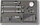 Set matës i brendshëm mekanik Limit, 18 160 mm, cadran, kuti alumini