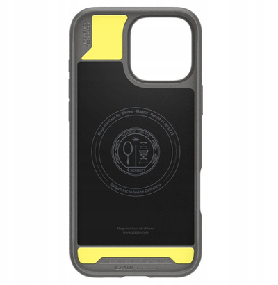 Mbrojtëse telefoni Spigen Rugged Armor MagSafe për iPhone 17 Pro, gri
