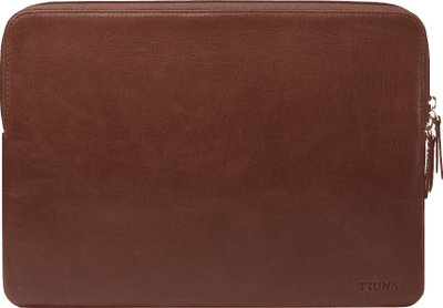 Këllëf lëkure për laptop Trunk Sleeve, 13.3", kafe