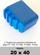 Stopkë për shkallë Drabex, profil 20x40 mm, plastike, blu