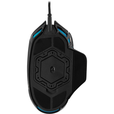 Maus gaming Corsair NIGHTSWORD RGB, me kabllo, 18000 DPI, i zi