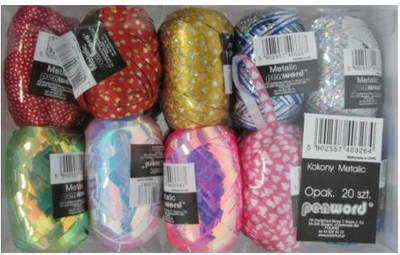 Set shirita zbukurues Penword Pearl Cocoon, 5mm x 10m, 20 copë, ngjyra të përziera